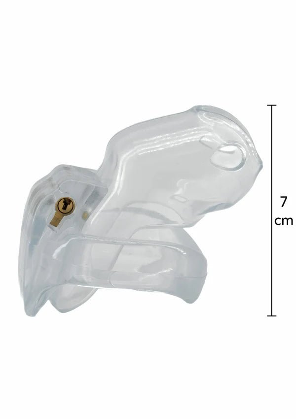 Clear Control Cock Cage Short – Transparante Acryl Kuisheidskooi - Acryl kuisheidskooi - SM-speeltjes