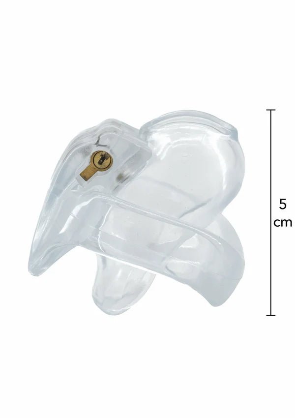 Clear Control Cock Cage X-Short – Transparante Acryl Kuisheidskooi - Acryl kuisheidskooi - SM-speeltjes