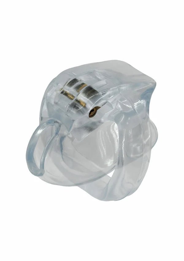 Clear Control Cock Cage X-Short – Transparante Acryl Kuisheidskooi - Acryl kuisheidskooi - SM-speeltjes
