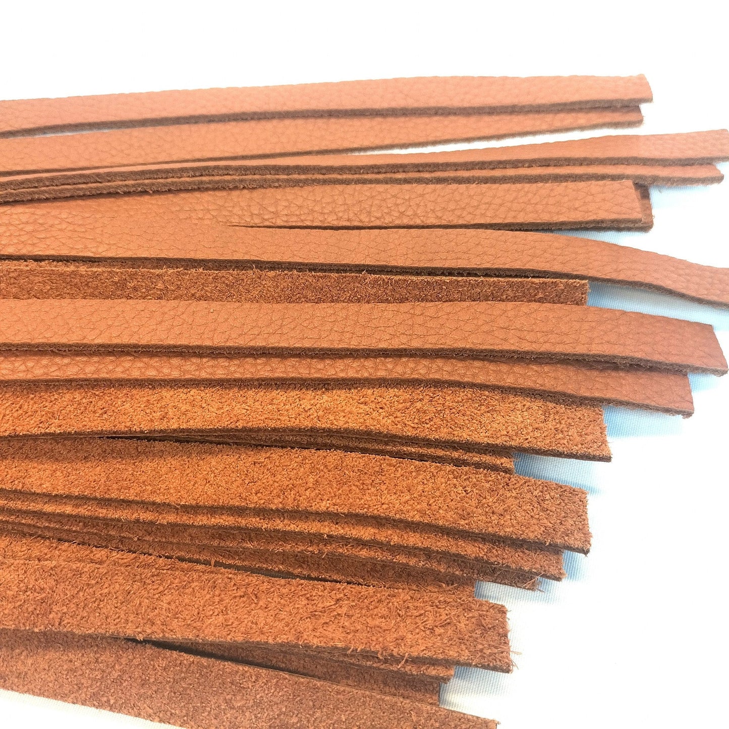 Cognac Leren Flogger 500g - 36 Falls 50cm 2mm Dik Handgemaakt België - Impact Play - SM - speeltjes