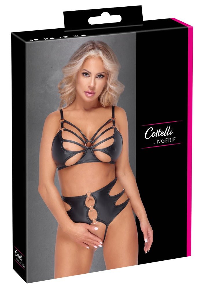 Cottelli bra set with rings - SM - speeltjes