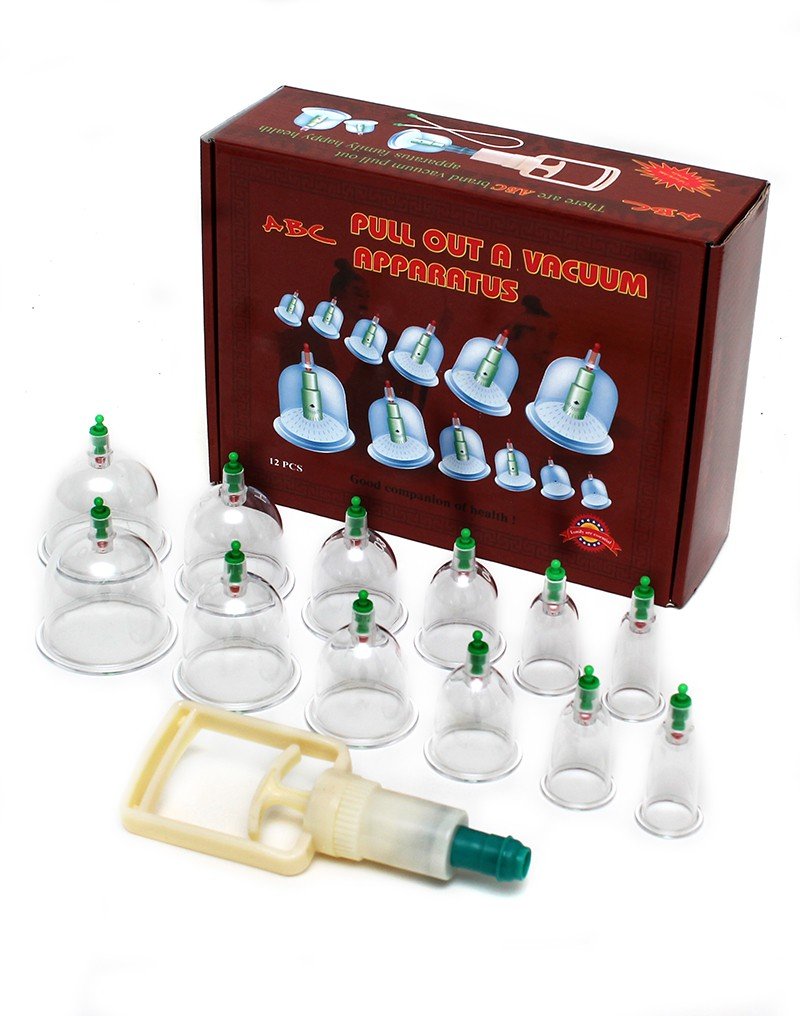 Cupping set met 12 cups - SM - speeltjes