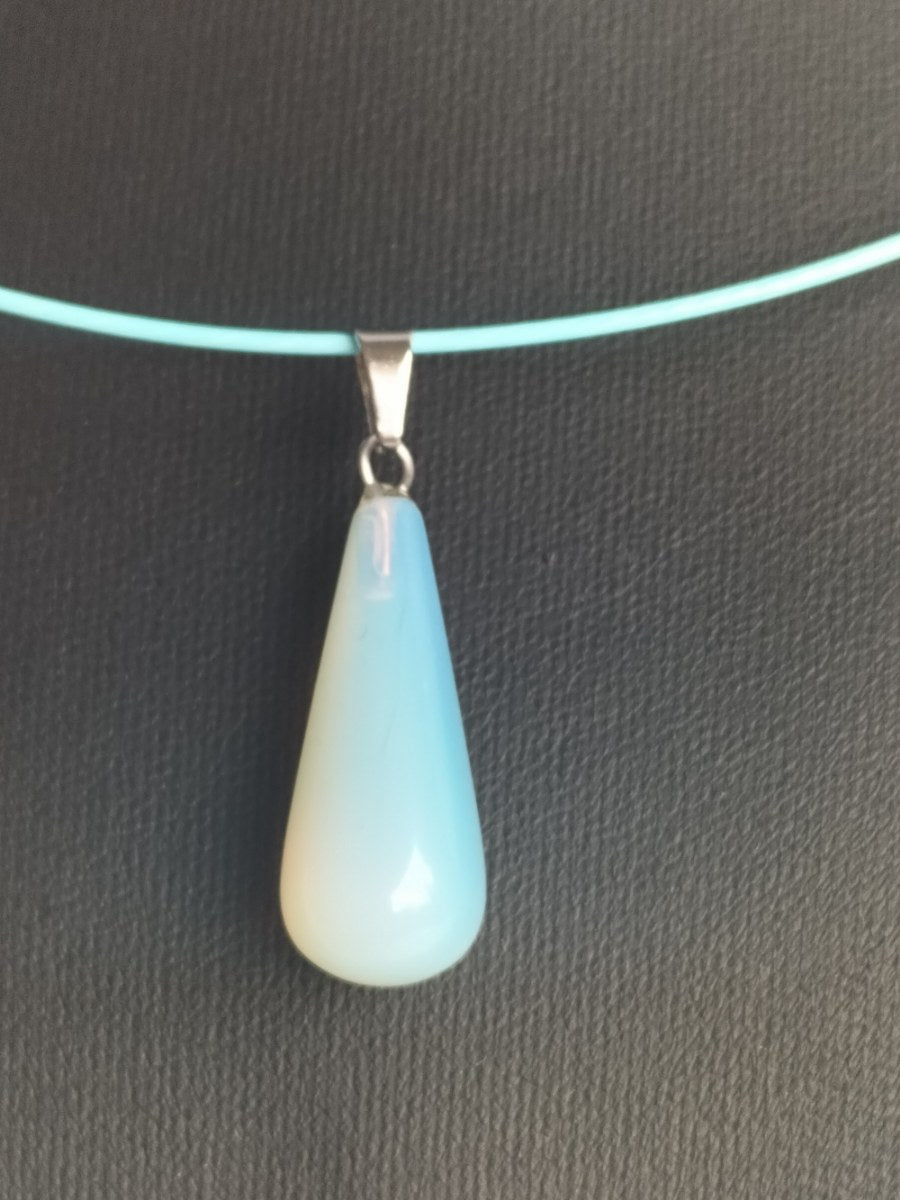 Daily collar opaliet teardrop - SM - speeltjes