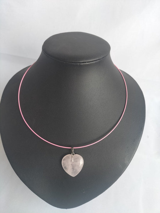 Daily collar Roze Quartz edelsteen - SM - speeltjes