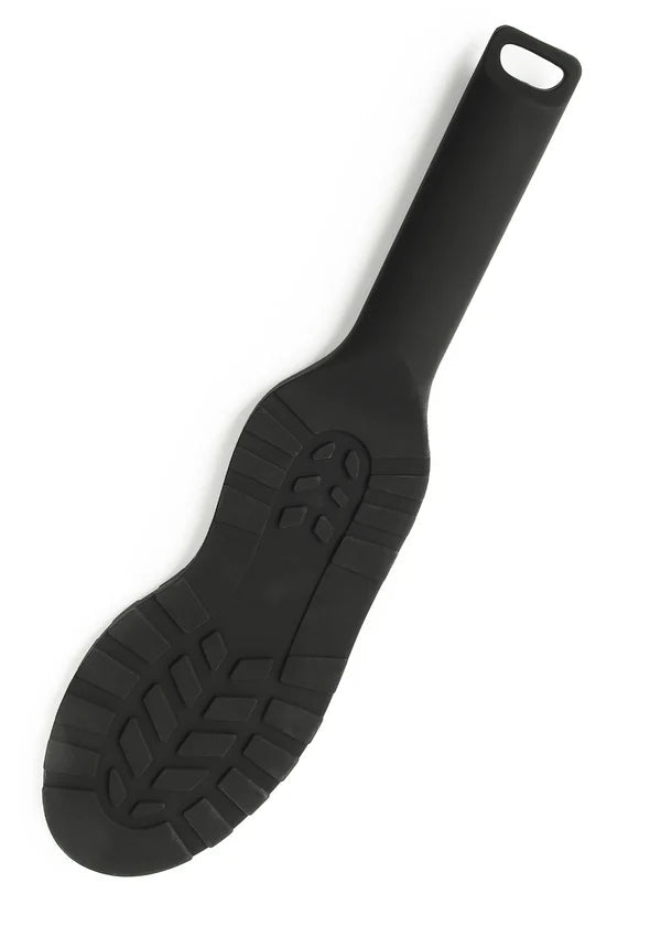 Dirty Footprint Paddle – Siliconen Schoenzool Paddle 38 cm - Siliconen spanking paddle - SM-speeltjes