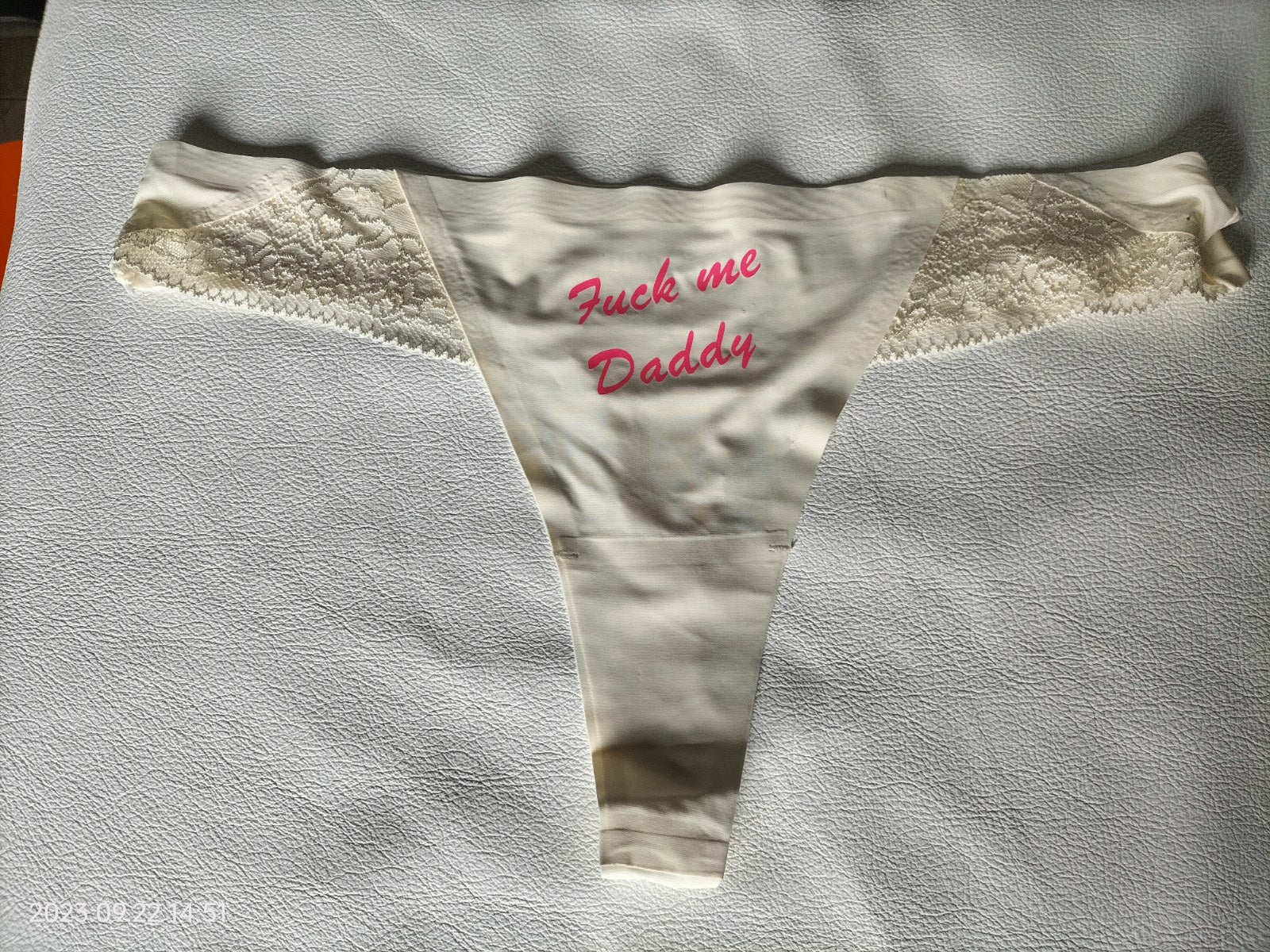 Diverse slipjes fuck me daddy - SM - speeltjes