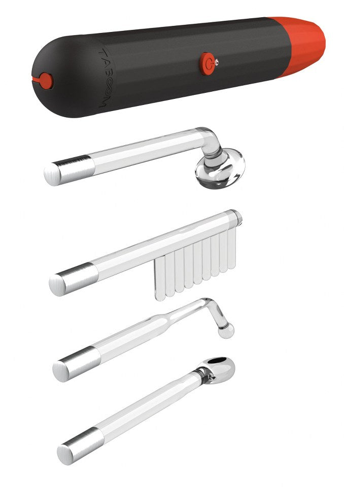 Draadloze violet wand met 4 glasbuisjes (3 intensiteitsstanden) - SM - speeltjes