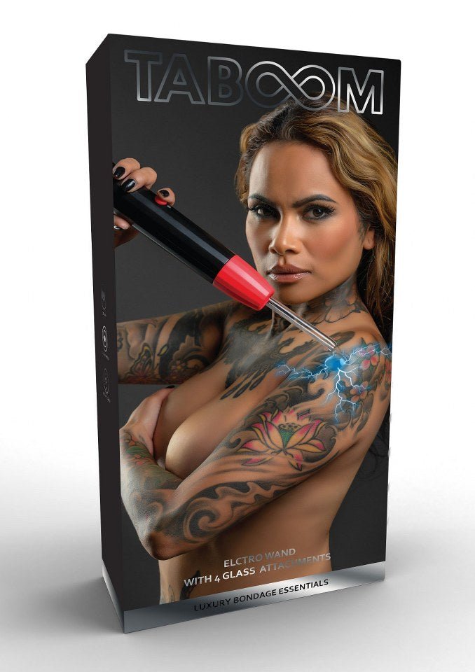 Draadloze violet wand met 4 glasbuisjes (3 intensiteitsstanden) - SM - speeltjes