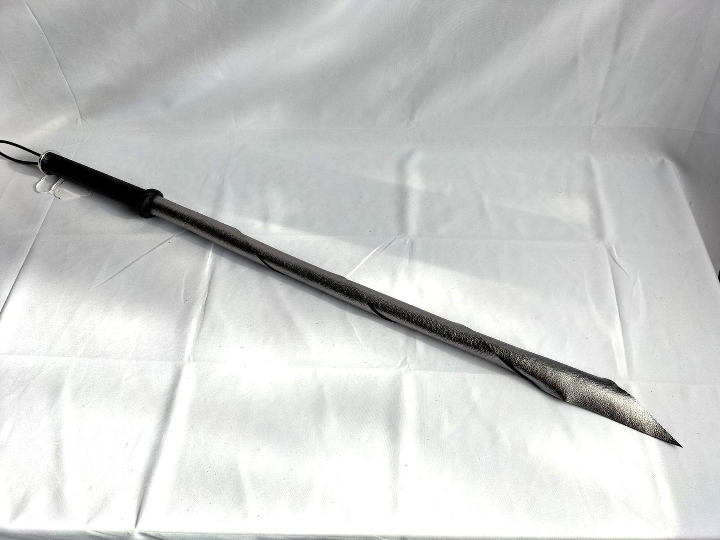 Dragon tail zilver leer 70 cm - SM - speeltjes