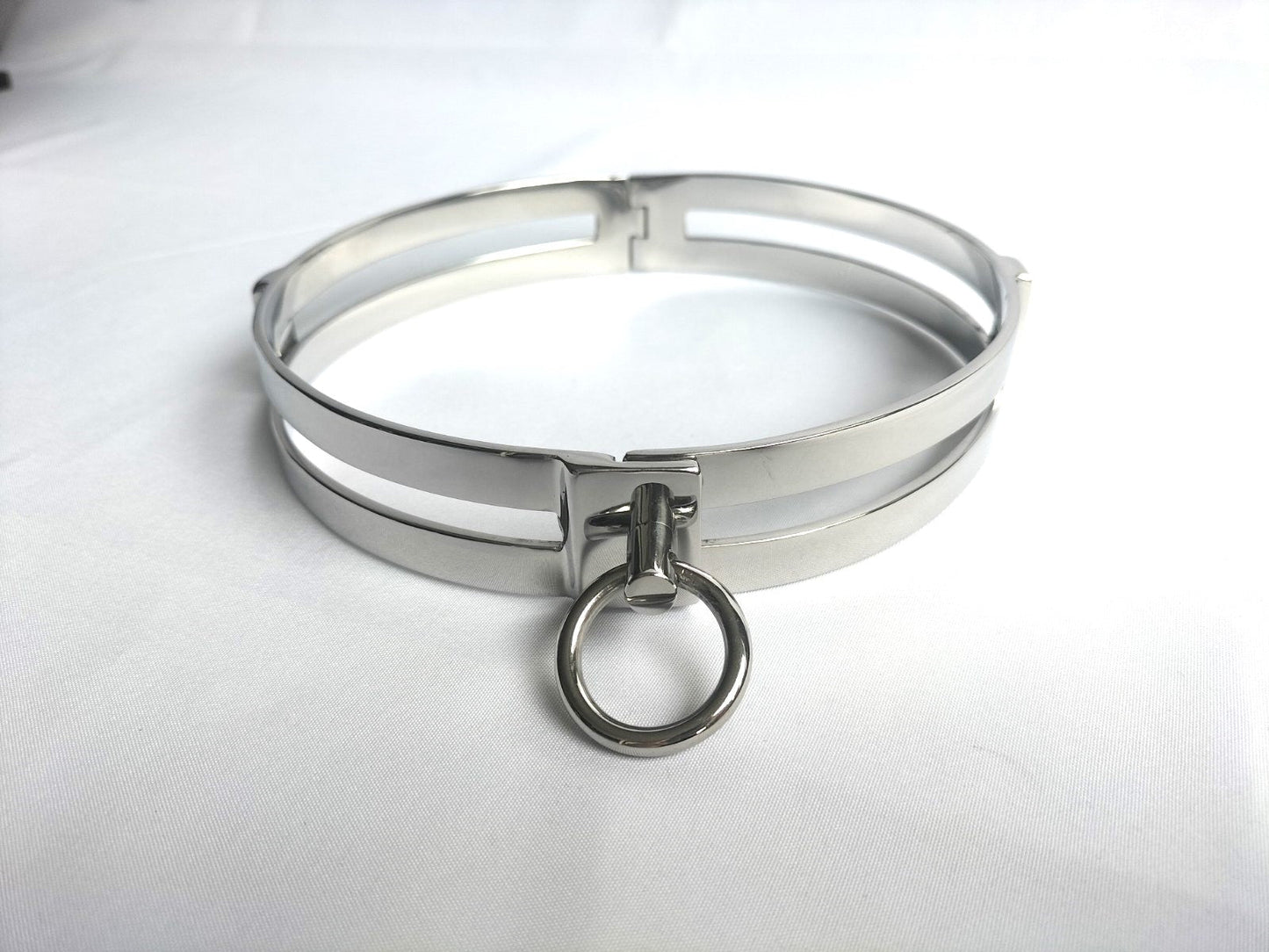 Dubbele RVS collar (diverse maten) - SM - speeltjes