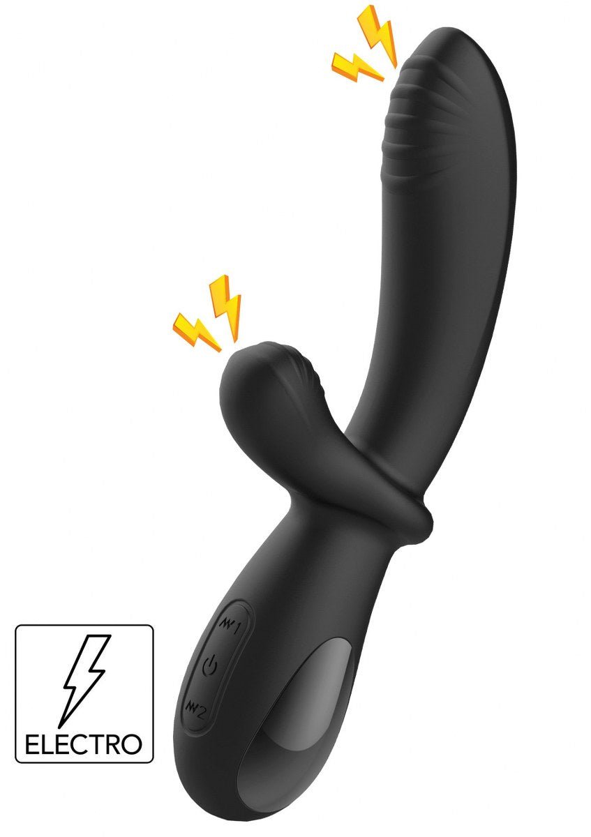 E-Stim G-Spot Vibrator - Oplaadbare Siliconen Electro & Vibratie Stimulator - Rabbit Vibrator - SM-speeltjes