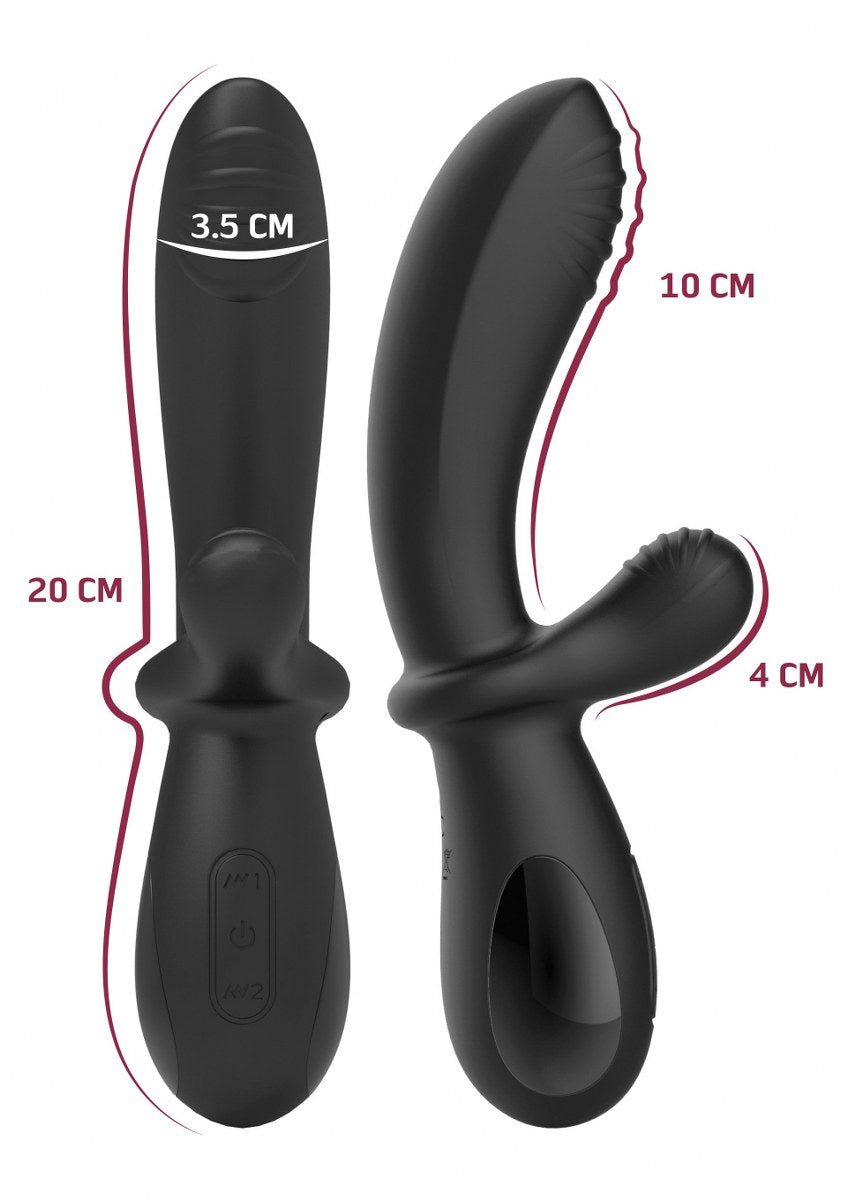 E-Stim G-Spot Vibrator - Oplaadbare Siliconen Electro & Vibratie Stimulator - Rabbit Vibrator - SM-speeltjes