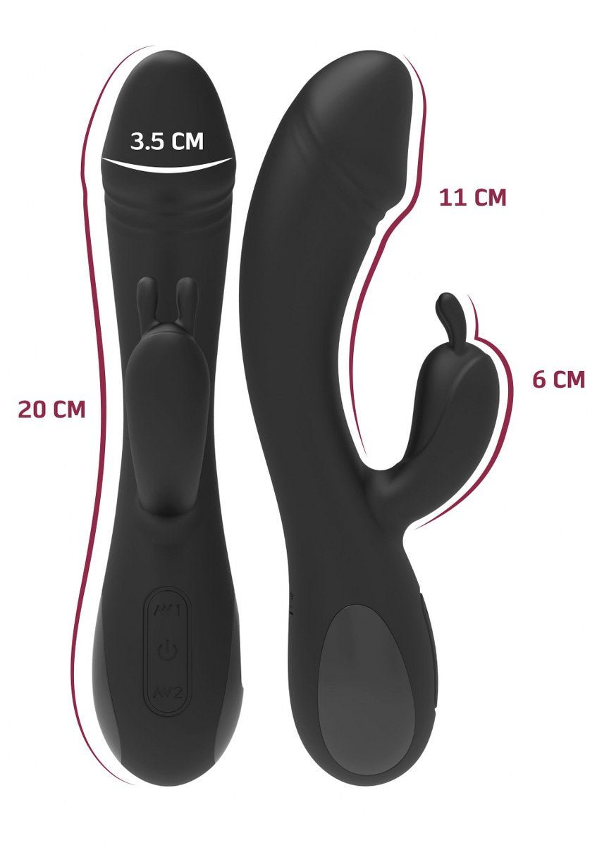 E-Stim Rabbit Vibrator - Oplaadbare Siliconen Electro & Vibratie Stimulator - Rabbit Vibrator - SM-speeltjes