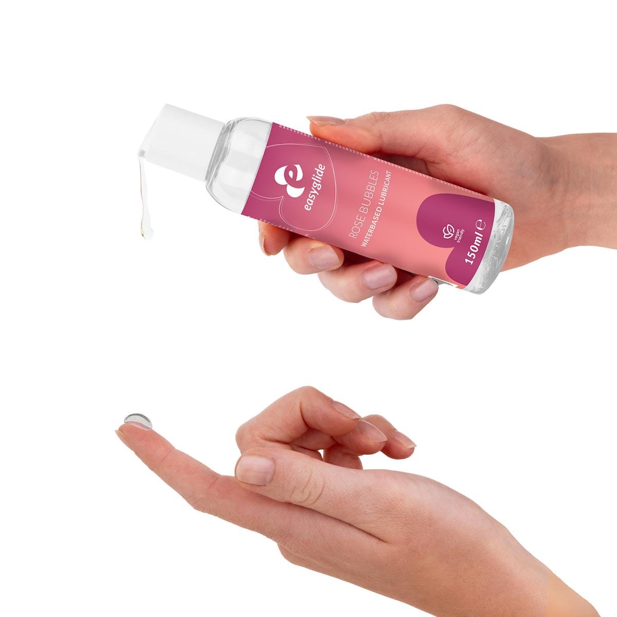 EasyGlide Rosé Bubbels Glijmiddel Waterbasis 150ml – Speelse Smaak & Condoomveilig - Glijmiddel - SM-speeltjes