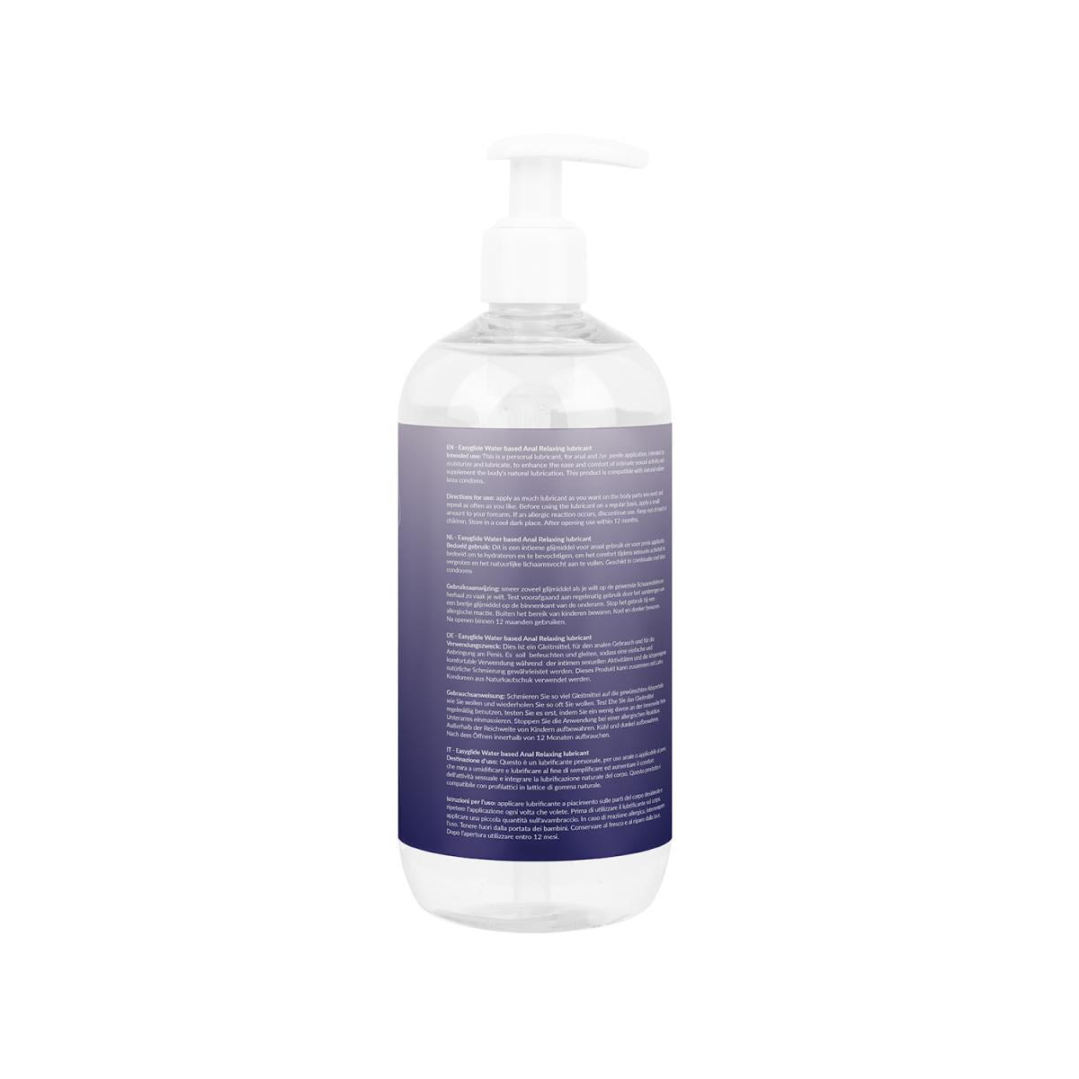 EasyGlide Anaal Relaxing Glijmiddel 500ml – Kalmerende Formule met Kamille & Pepermunt