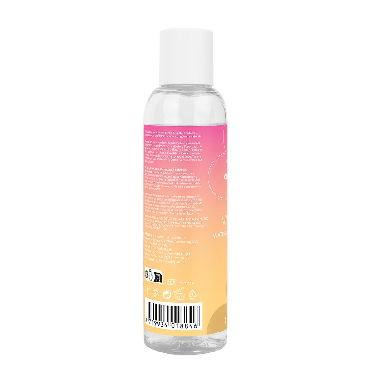 EasyGlide Vanille Glijmiddel op Waterbasis 150ml – Zoete Smaak & Condoomveilig