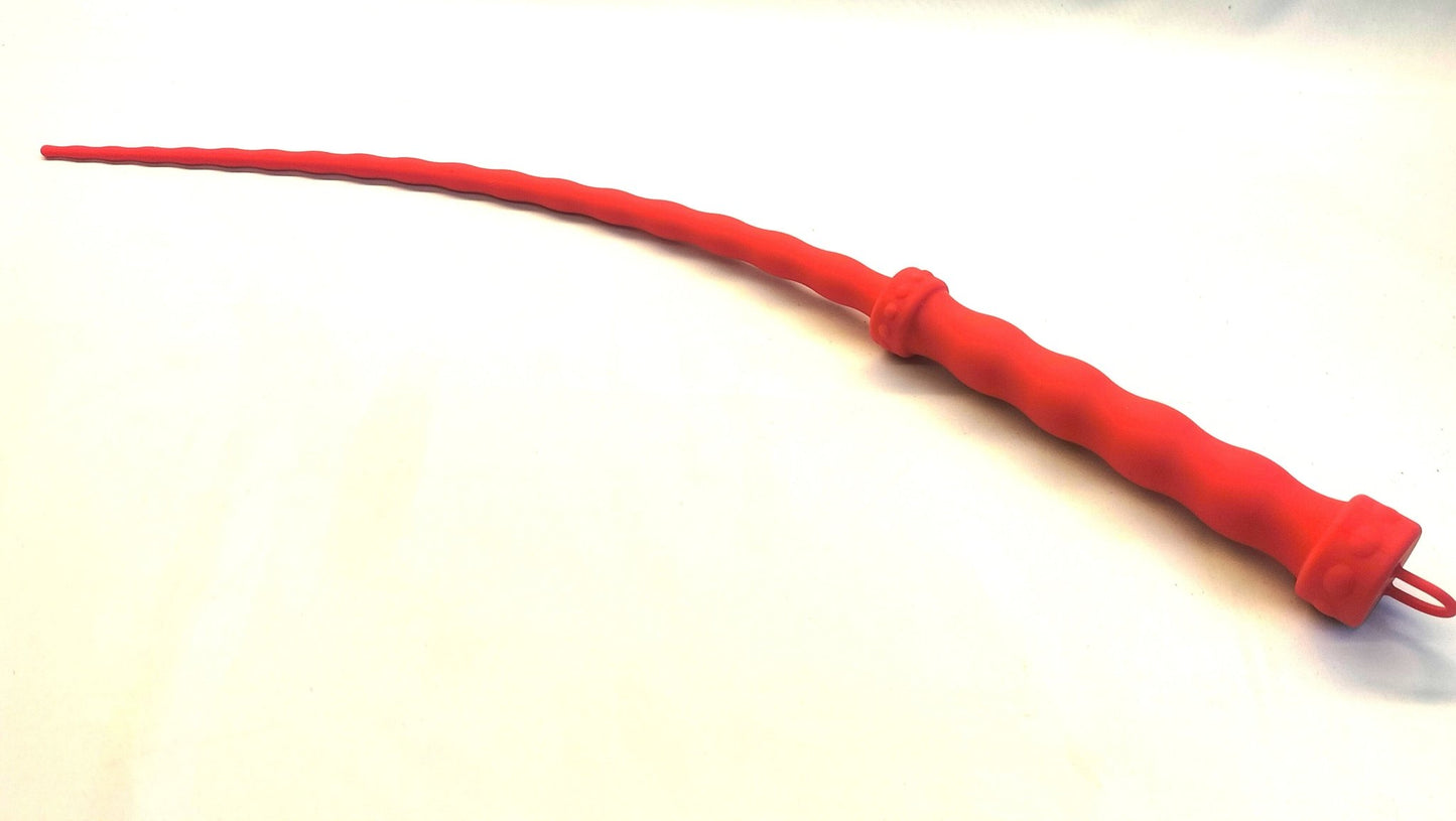 Flexibele BDSM zweep gemaakt van siliconen (zwart, rood of blauw) - SM - speeltjes