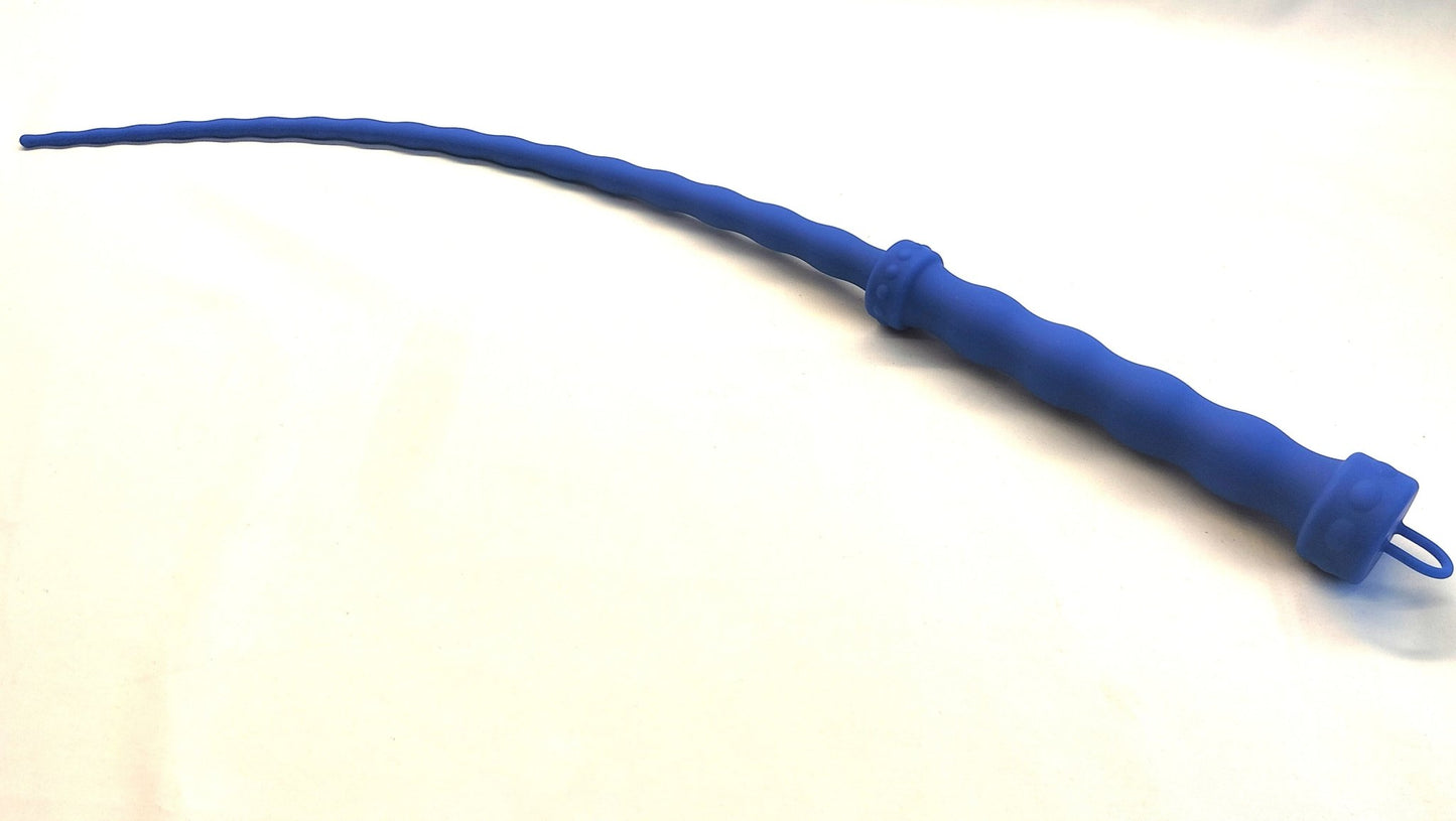 Flexibele BDSM zweep gemaakt van siliconen (zwart, rood of blauw) - SM - speeltjes
