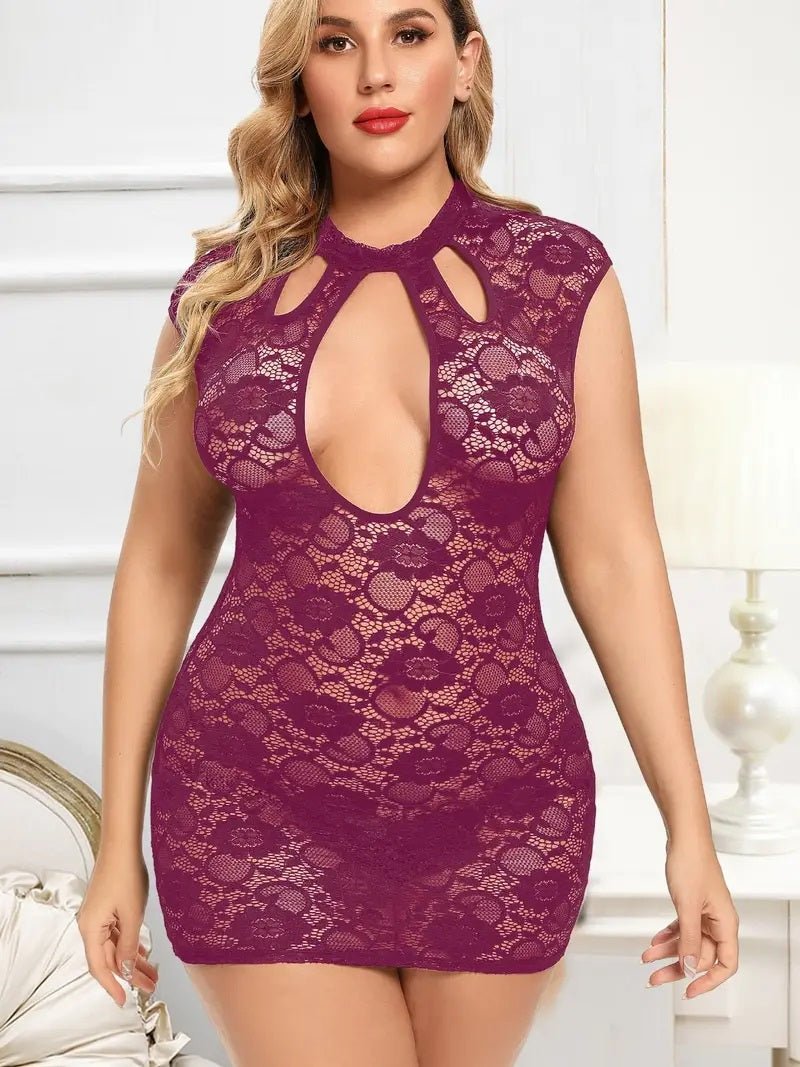 Fuchsia mini jurkje - XL - 2XL - 3XL - 4XL - SM - speeltjes