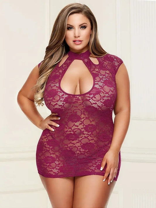 Fuchsia mini jurkje - XL - 2XL - 3XL - 4XL - SM - speeltjes