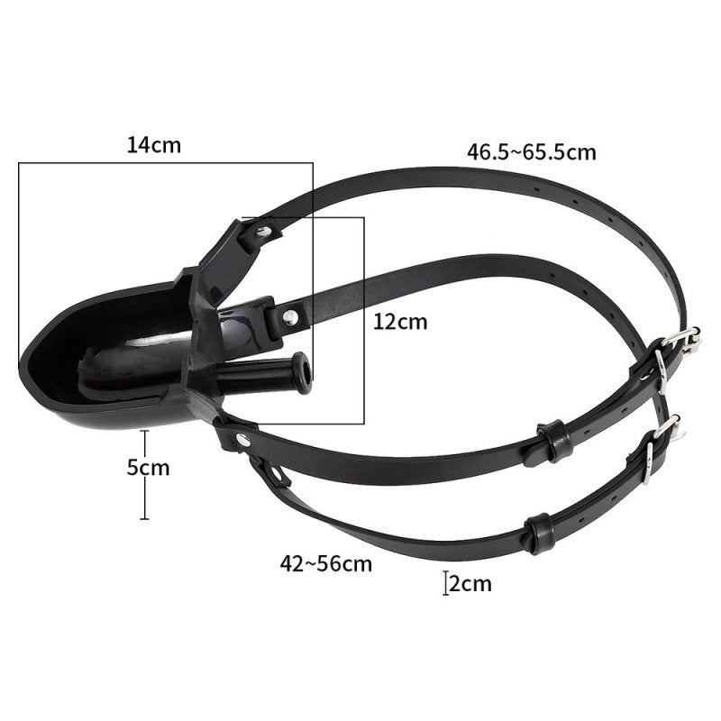 Funnel mond gag in polybag - SM - speeltjes