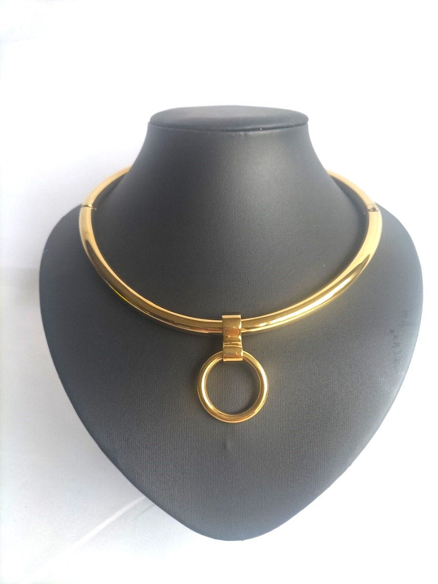 Gebogen RVS collar (diverse maten en kleuren) - SM - speeltjes