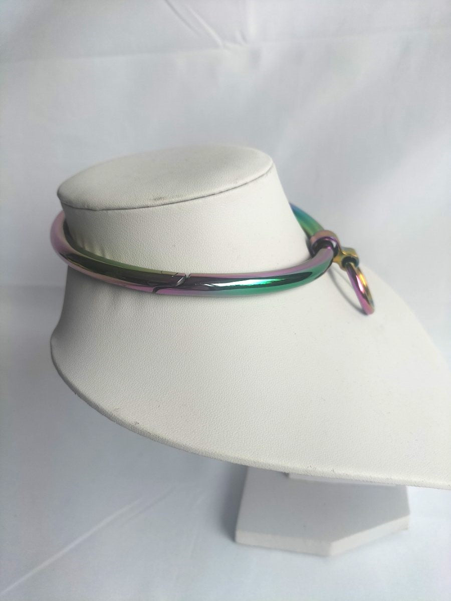 Gebogen RVS collar (diverse maten en kleuren) - SM - speeltjes