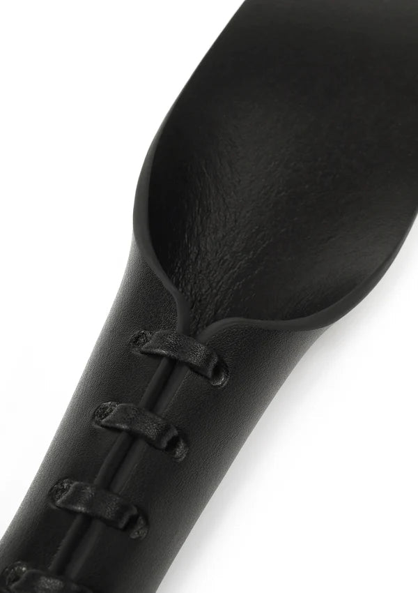 Genuine Leather Slapper II – Leren Slapper met Veterdetails 34 cm - Leren slapper - SM-speeltjes