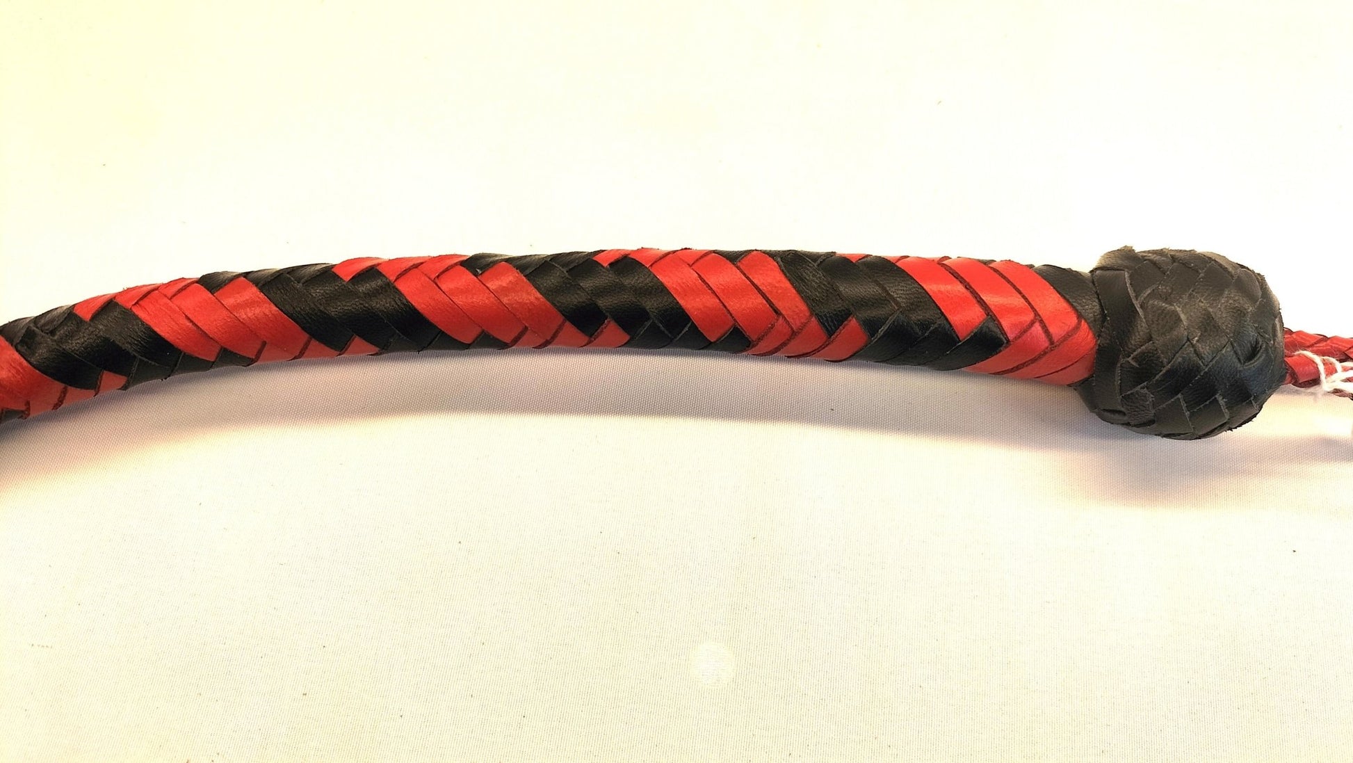 Gespleten Snakewhip 93cm - Impact Play Zweep BDSM Toy Rood Zwart - BDSM - SM - speeltjes