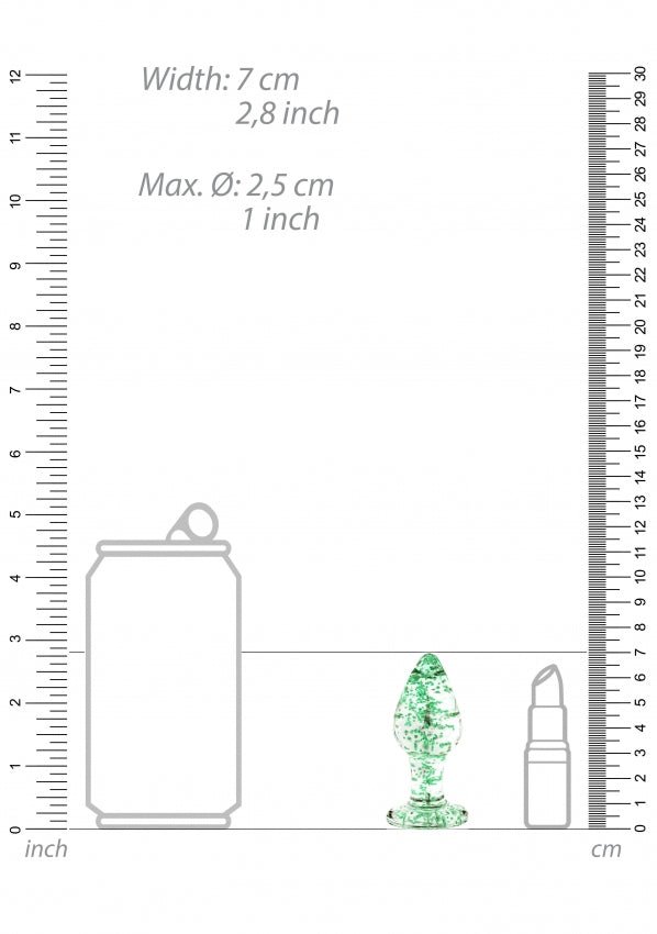 Glow in the dark buttplug ( 3 sizes) - SM - speeltjes