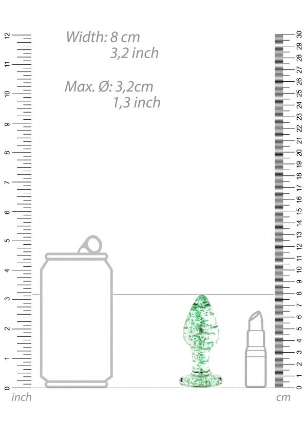 Glow in the dark buttplug ( 3 sizes) - SM - speeltjes