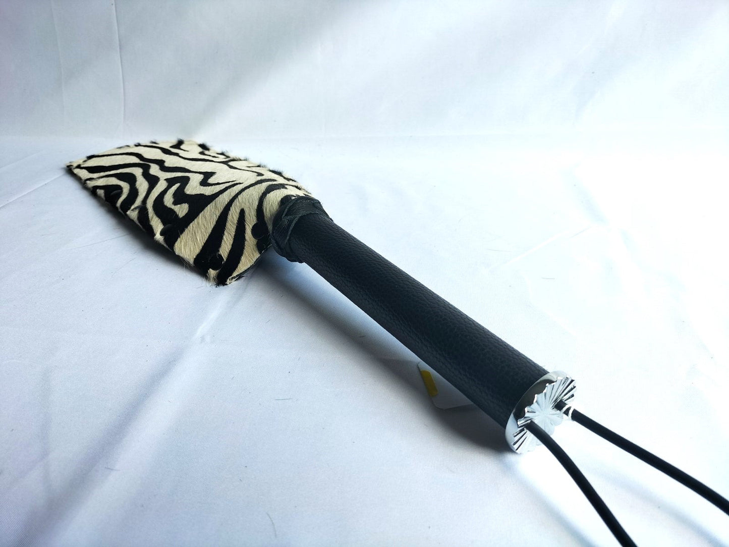 Hair on zebraprint paddle - SM - speeltjes