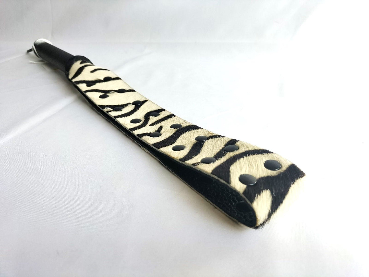 Hair on zebraprint slapper (lus) - SM - speeltjes