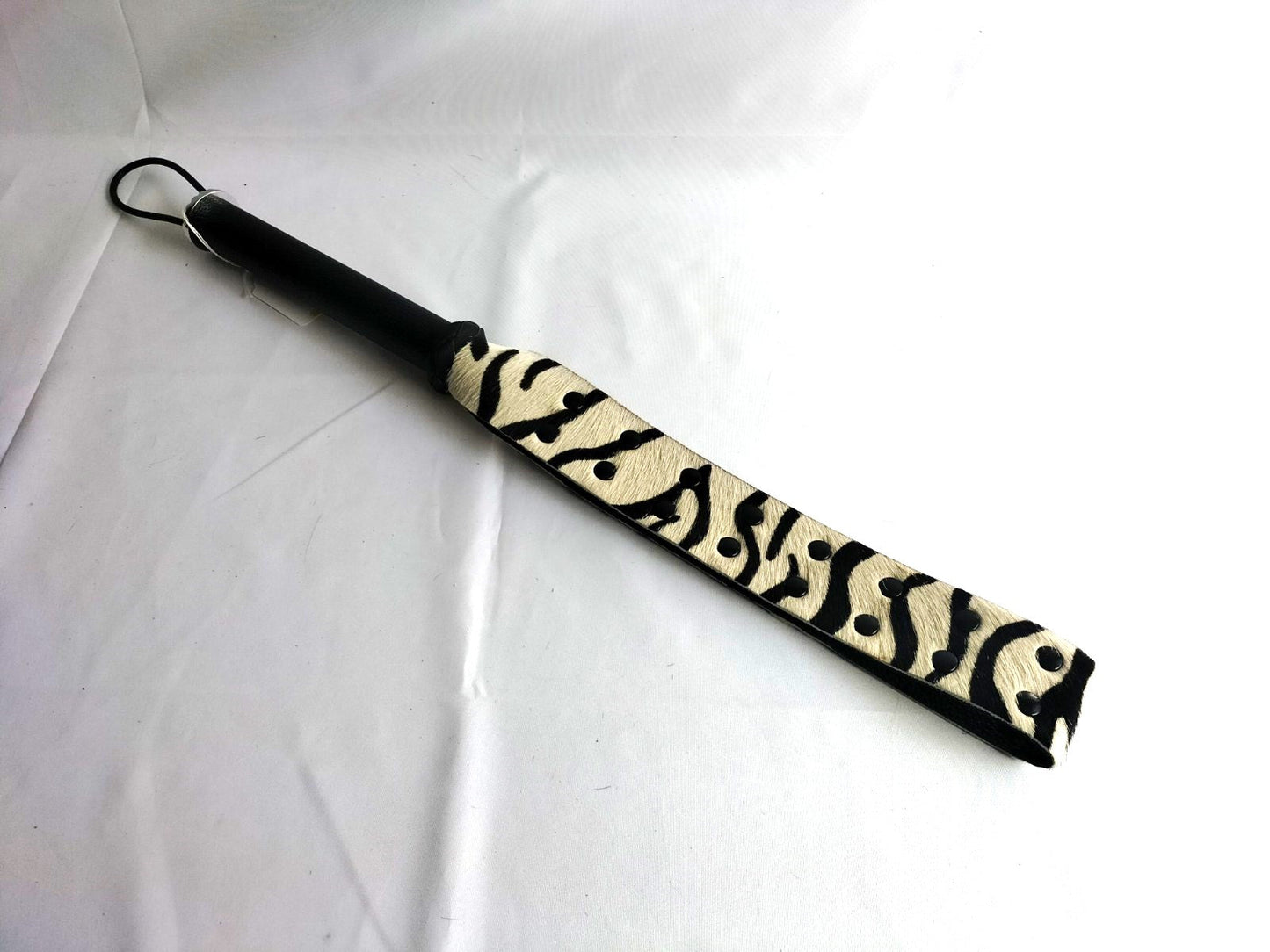 Hair on zebraprint slapper (lus) - SM - speeltjes