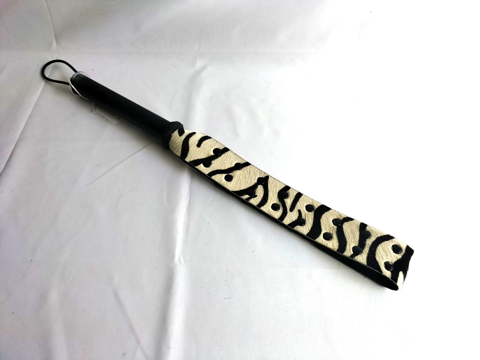 Hair on zebraprint slapper (lus) - SM - speeltjes