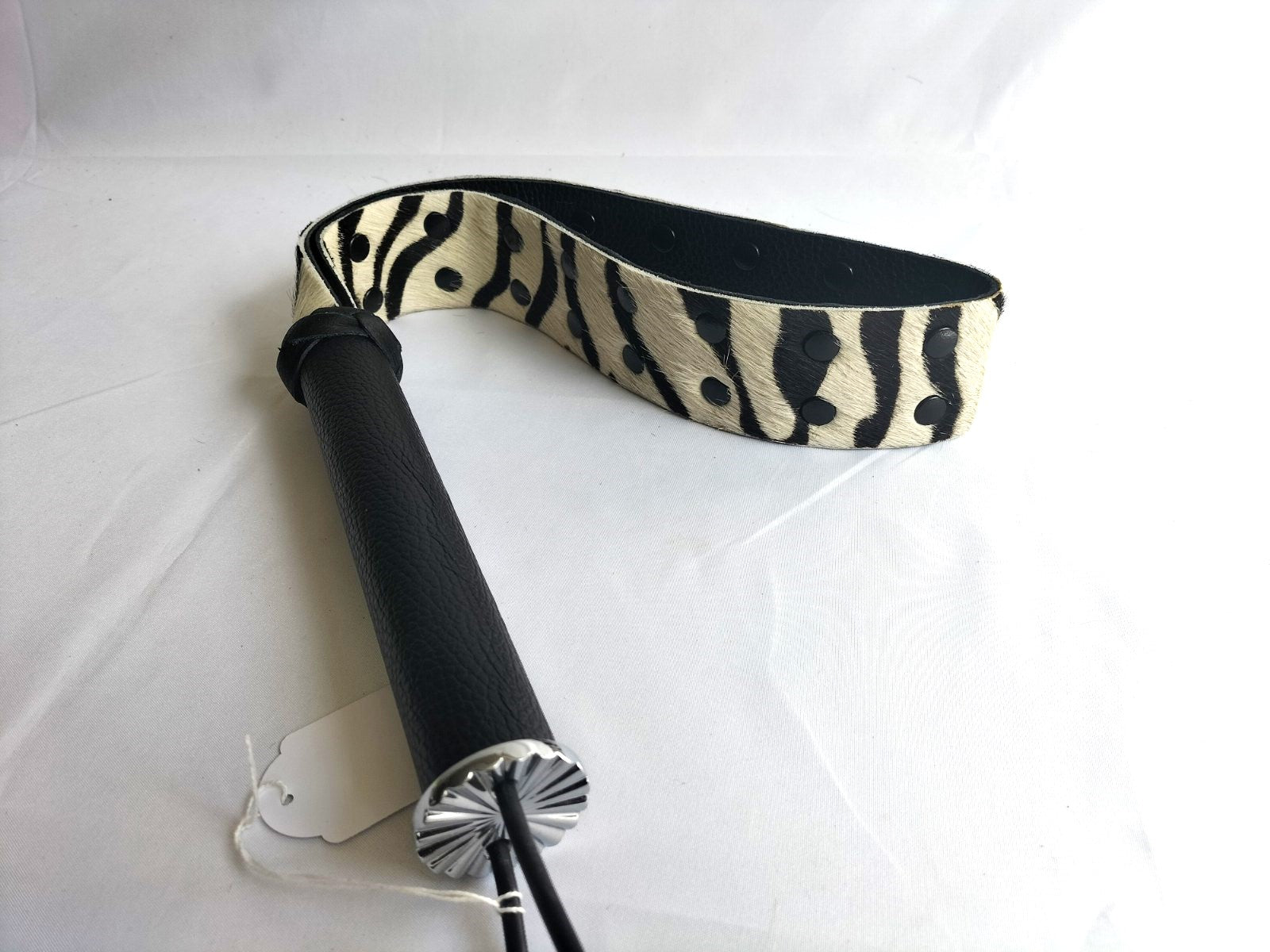 Hair on zebraprint slapper (lus) - SM - speeltjes