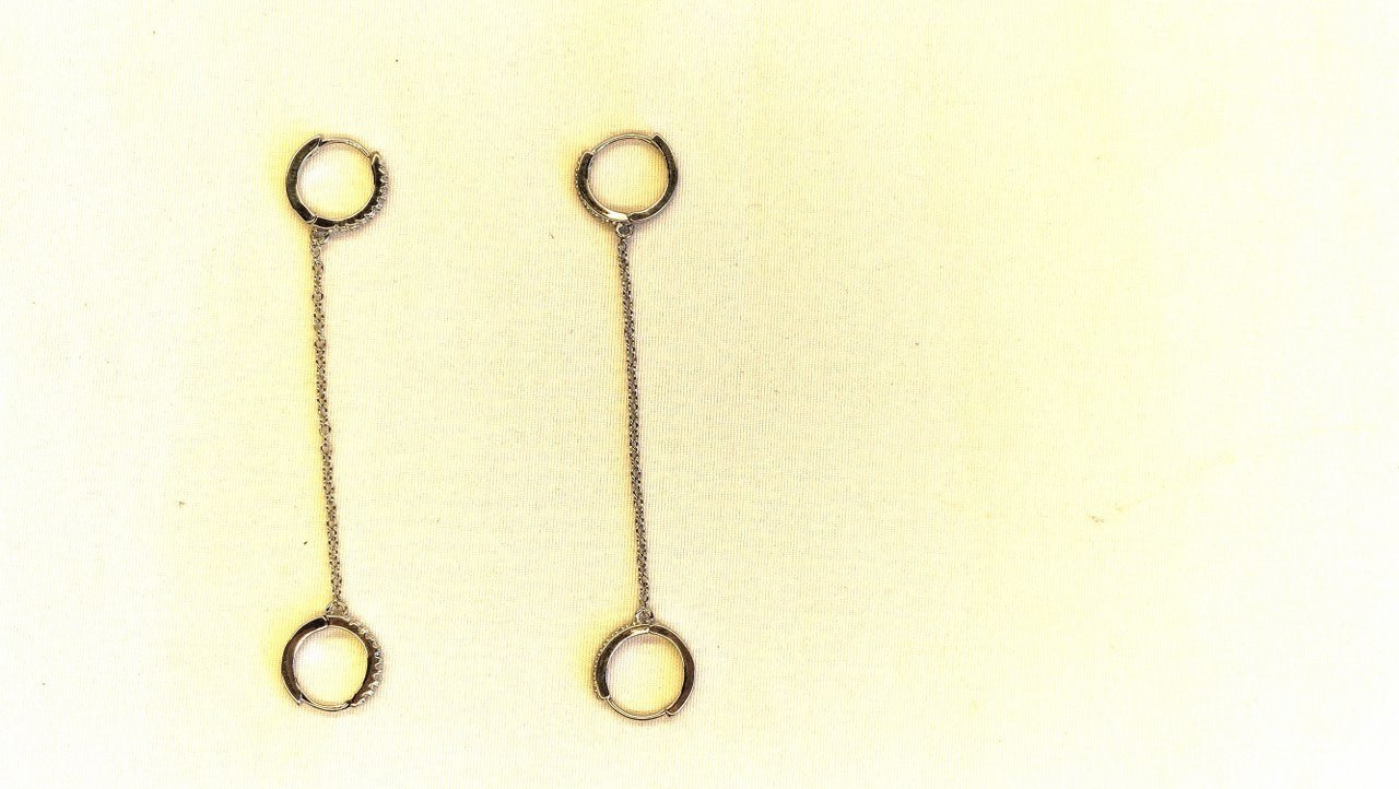 Handboei Oorbellen Zilver Goud - Cuff Oorbel Hangers 14mm - BDSM Sieraden - SM - speeltjes