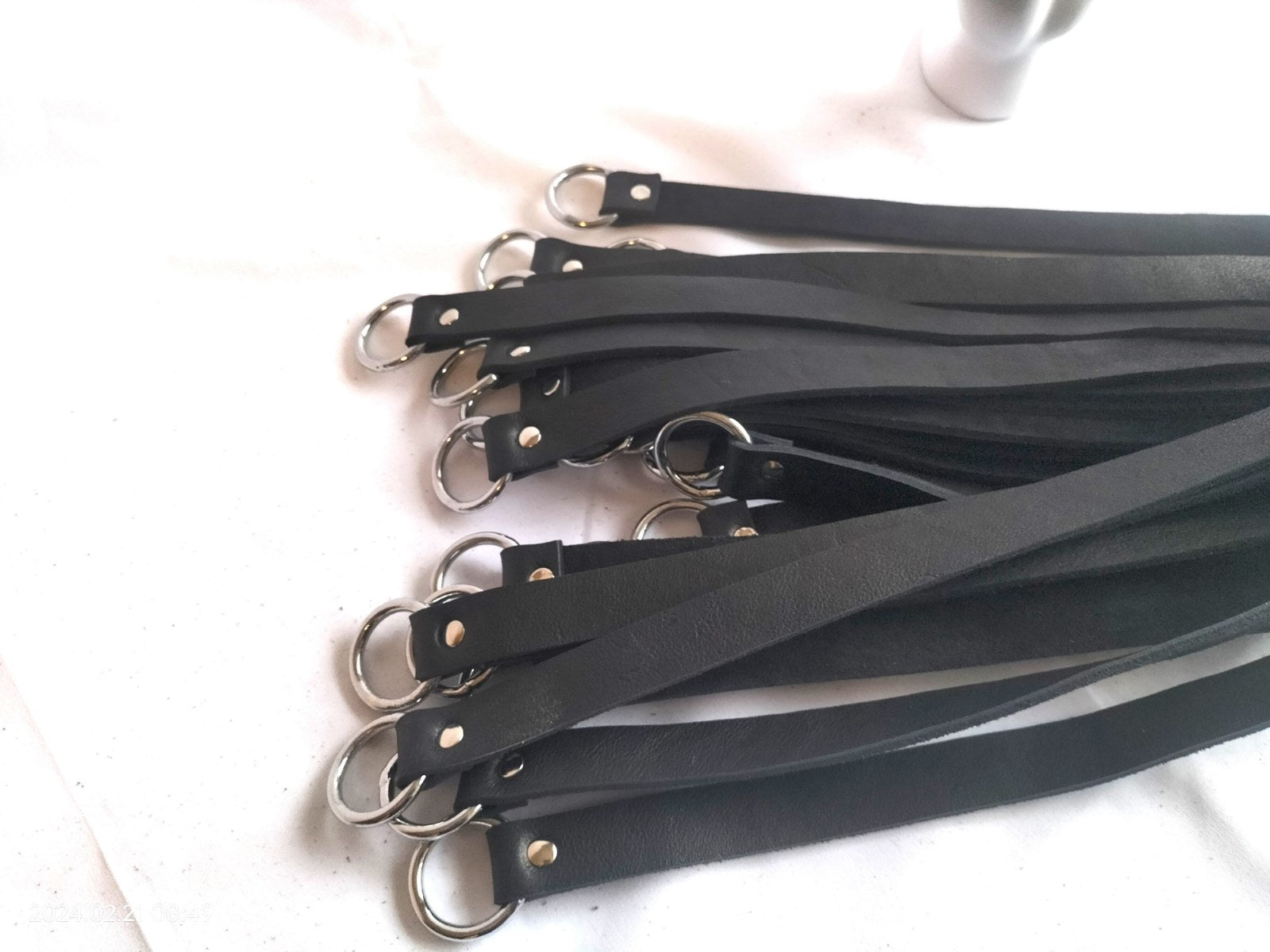 Heavy Flogger met metalen ringen (speciale versie) - SM - speeltjes