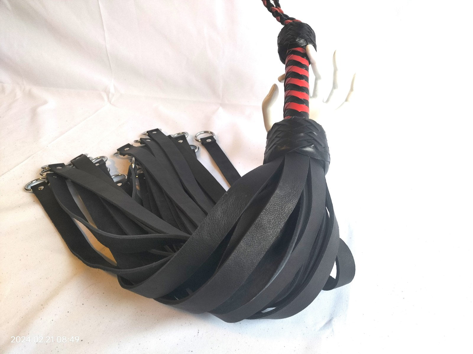 Heavy Flogger met metalen ringen (speciale versie) - SM - speeltjes