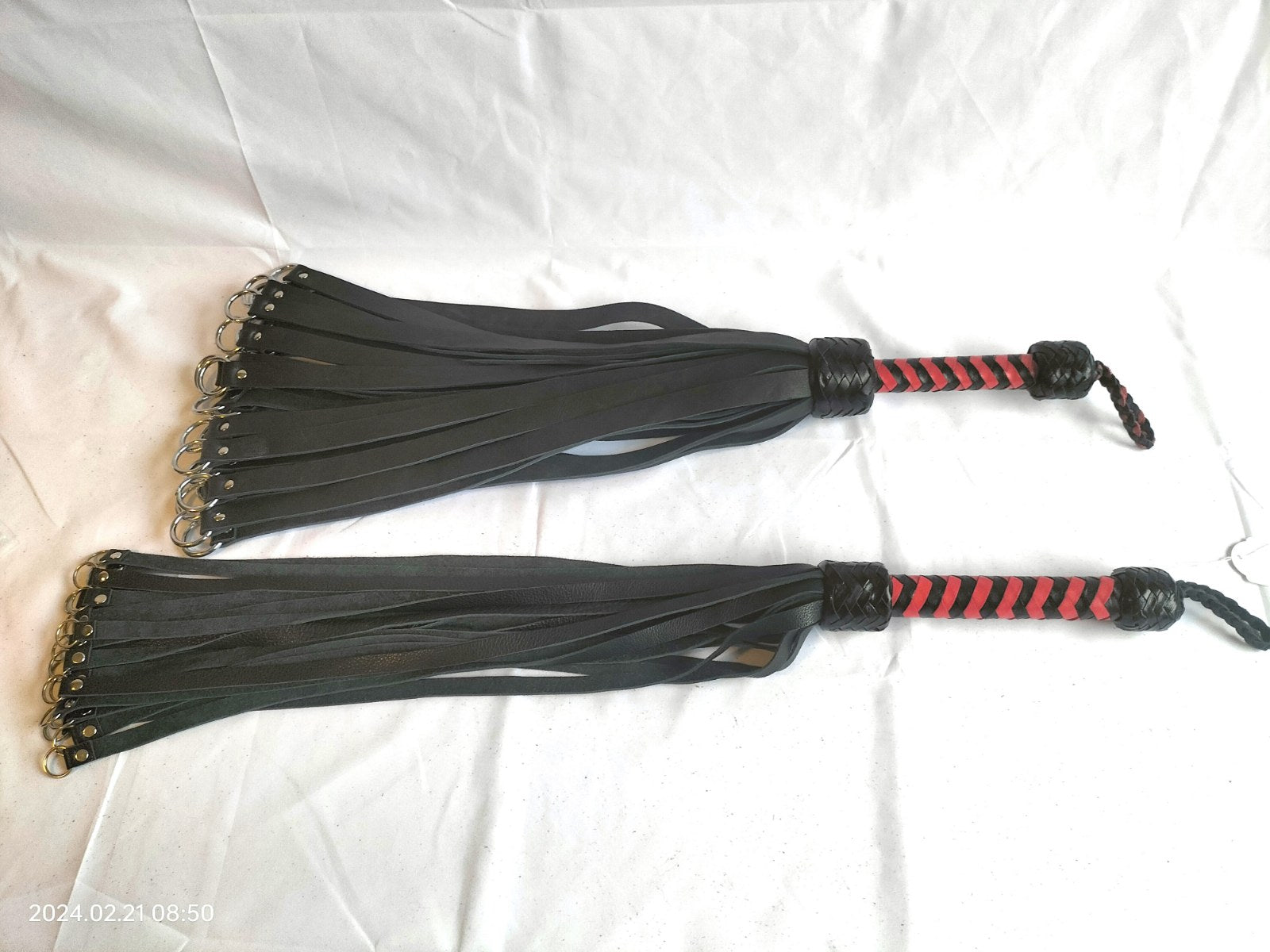 Heavy Flogger met metalen ringen (speciale versie) - SM - speeltjes