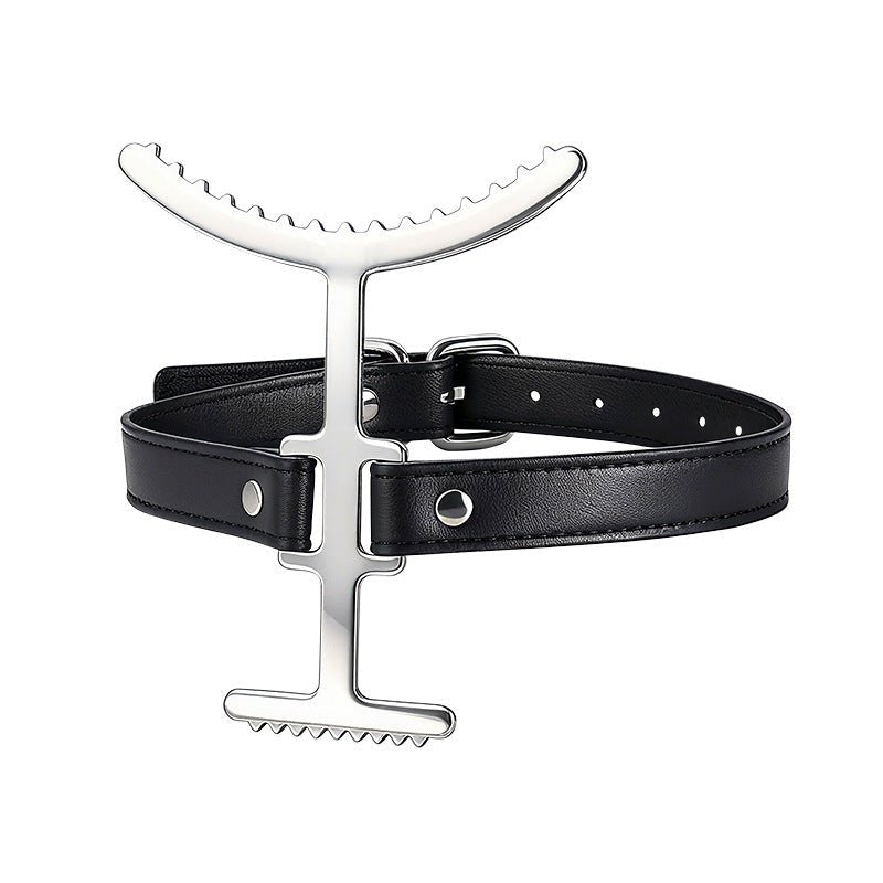 Heretic Fork - BDSM Halsband RVS Head Restriction Discipline - BDSM - SM - speeltjes