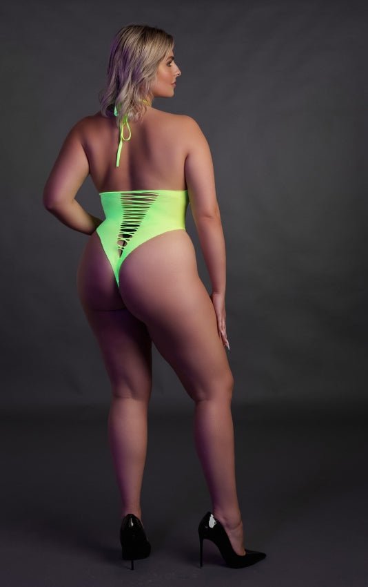High - Cut Body - Neon Green OS en QS - SM - speeltjes