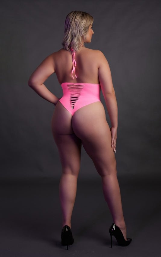 High - Cut Body - Neon pink OS en QS - SM - speeltjes