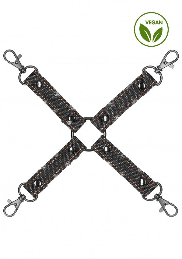 Hogtie black denim (vegan) - SM - speeltjes