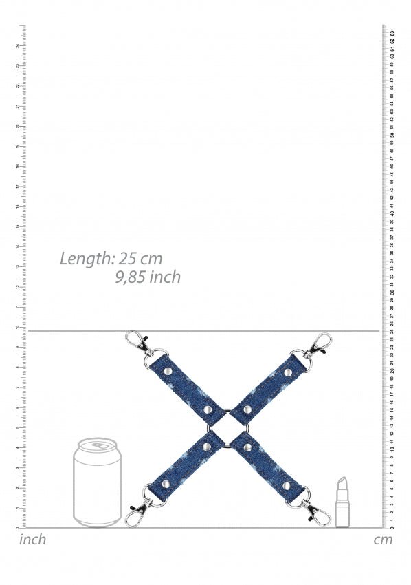 Hogtie black denim (vegan) - SM - speeltjes