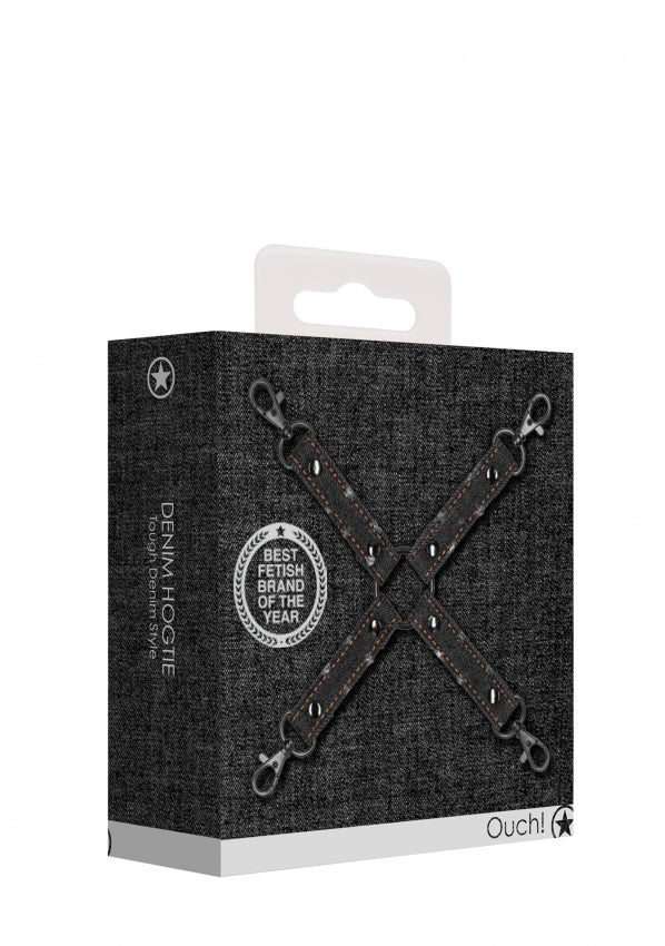 Hogtie black denim (vegan) - SM - speeltjes