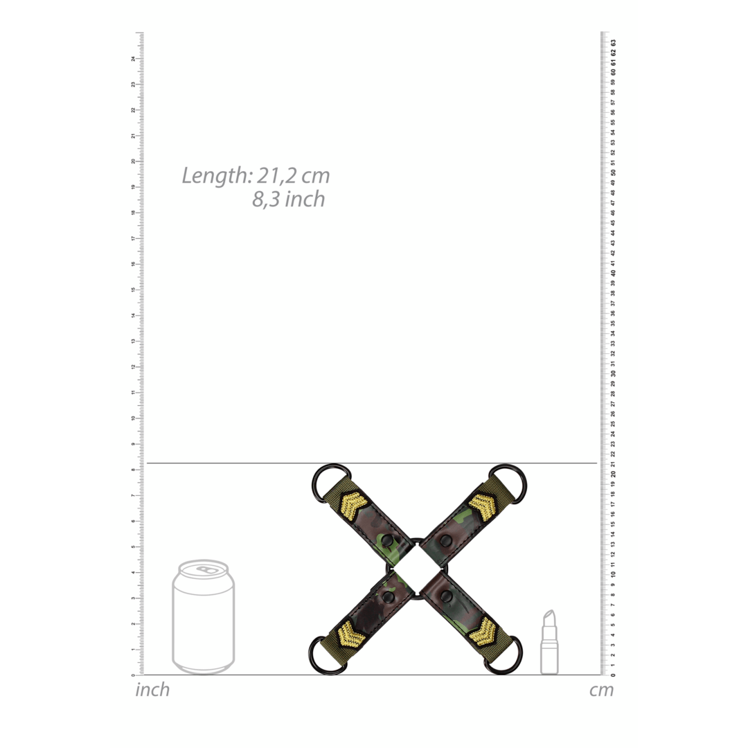 Hogtie camo groen(vegan) - SM - speeltjes