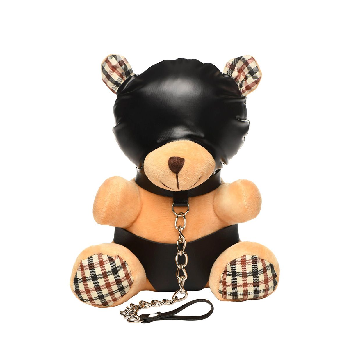Hooded kinky bear 21 cm - SM - speeltjes