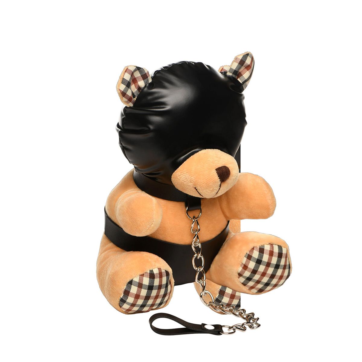 Hooded kinky bear 21 cm - SM - speeltjes