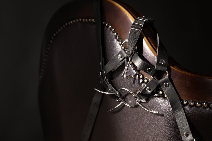 Hoofdharnas met spider gag - SM - speeltjes